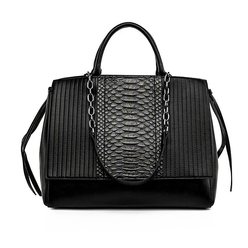 New Trendy Large Capacity Tote Handbags For Women Portable Shoulder Black Bags Handbag Luxury Pu Hand Bags Handbags Ladies