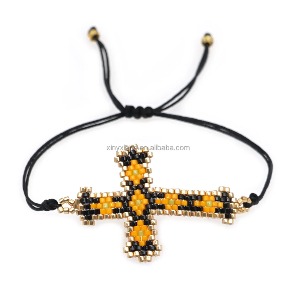 beaded cross bracelet-01