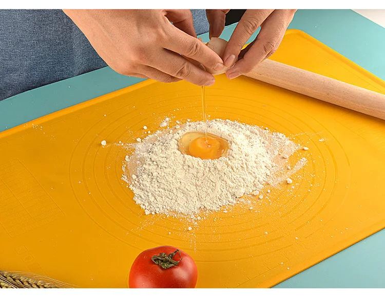 High Quality Eco-friendly Non-slip Large Food Grade Silicone Kneading Mat Household Non-stick Flour Mat Baking Mat