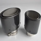 Exhaust Pipe Carbon Fiber Stainless Steel Exhaust Muffler Tip Tail Pipe