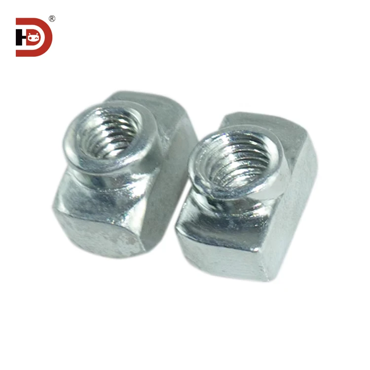 Aluminum Profile Special T-shaped Nut T-shaped Slider T-shaped Block 30-40 M4-M5-M6 Hammer Boat Shaped Carbon Steel factory