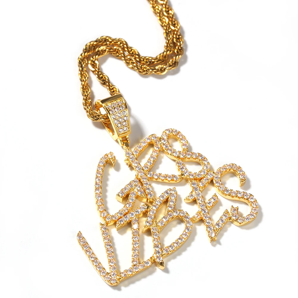 Cheap Personalized Diamond Name Pendant 