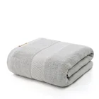 Cotton Bath Towel Cotton Combed Cotton Water Pattern Pure Cotton Promotional Light Grey Jacquary Bath Towel