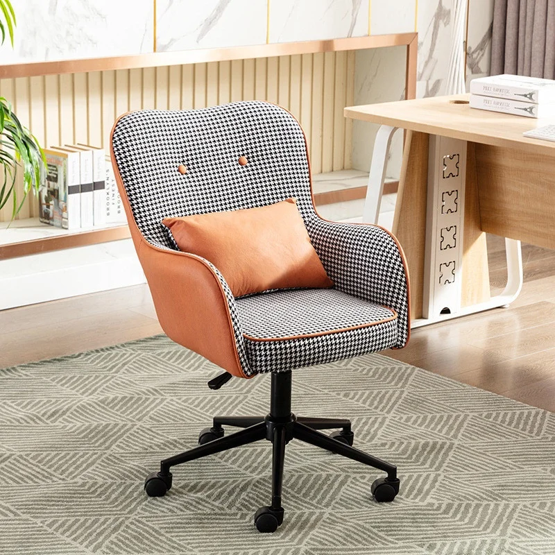 houndstooth swivel chair