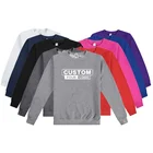Jumper Custom 100% Cotton Men Crew Neck Sweatshirt Plain Jumper Men's Hoodies Sweatshirt