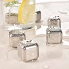 Jewelry Stainless Steel Iced Cube Out Jewelry