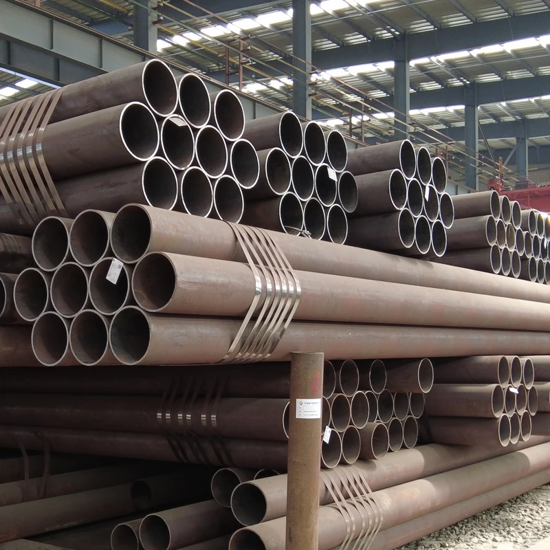 Q Erw Black Round Carbon Steel Pipe Custom Diameter Carbon Steel