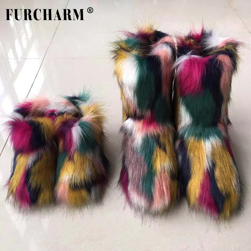 knee high mongolian fur boots