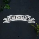 Vintage Signs Decor Metal New Arrival Decorative Hanging Exquisite Vintage Welcome Cut Out Wall Decor Metal Sign