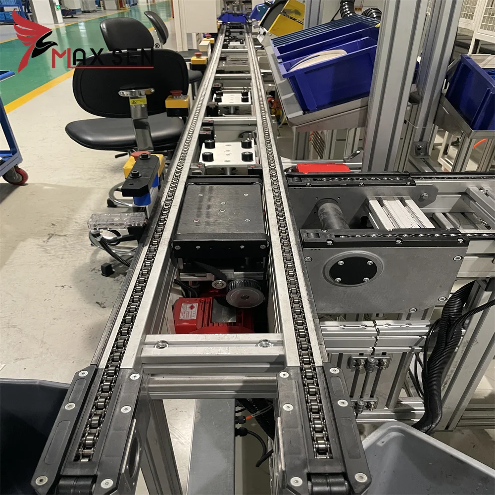 Double Speed Conveyor Robotic Palletizing System With Steady Transport