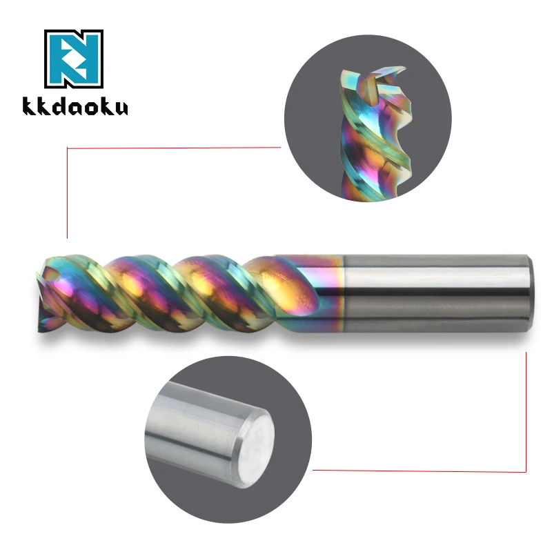 Cnc U Tpye Tungsten Carbide Milling Cutter End Mill With High Quality for Aluminum Machining D20*45*100*3F details