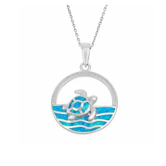Solid 925 Sterling Silver Opal Hawaiian 
