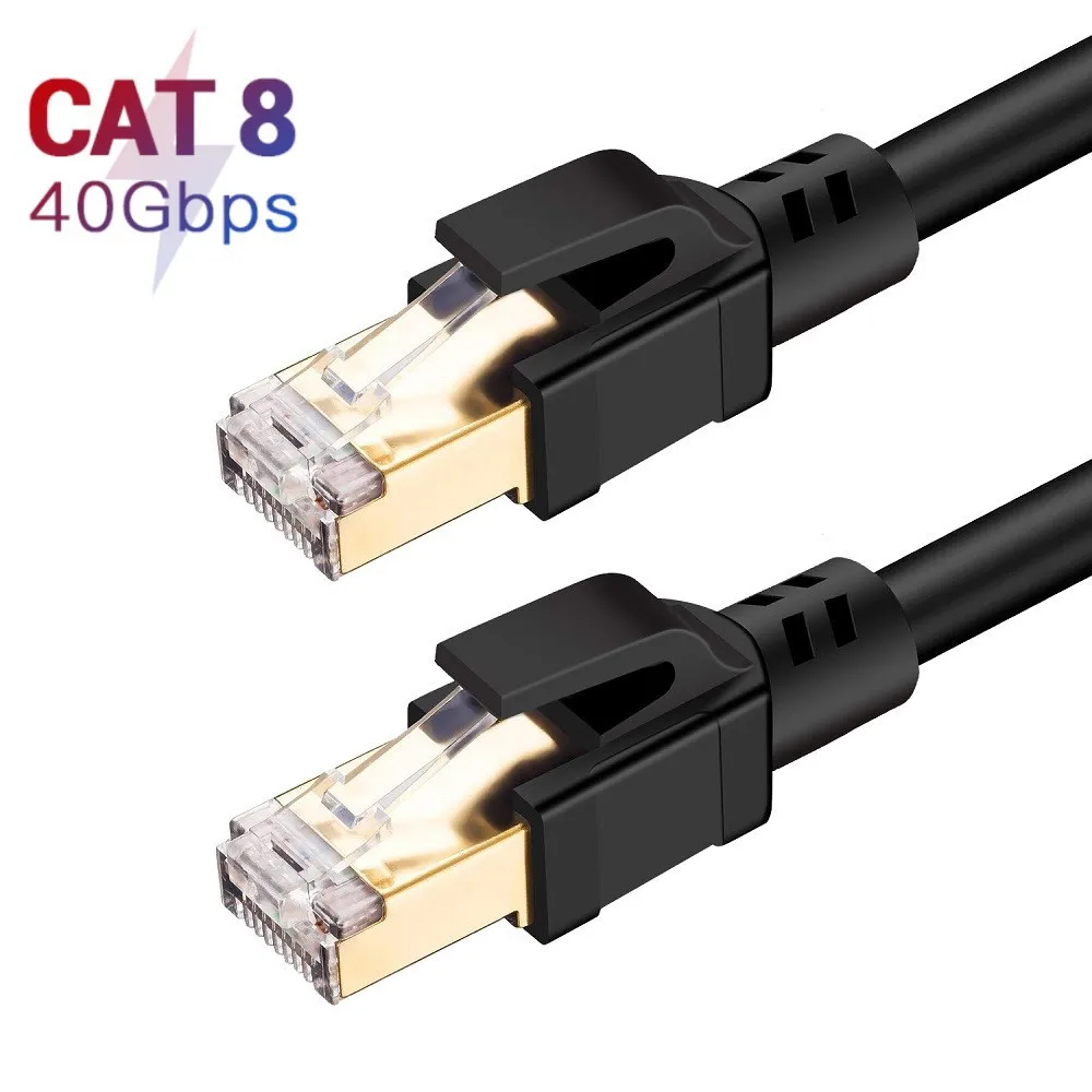 Customization RJ45 UTP FTP Cat5e Cat6e Cat6A CAT7  CAT8 Ethernet Network Cable Patch PVC Copper Options 0.5m 1m 2m 3m 5m 6m 10m 20m 30m 40m 100m插图