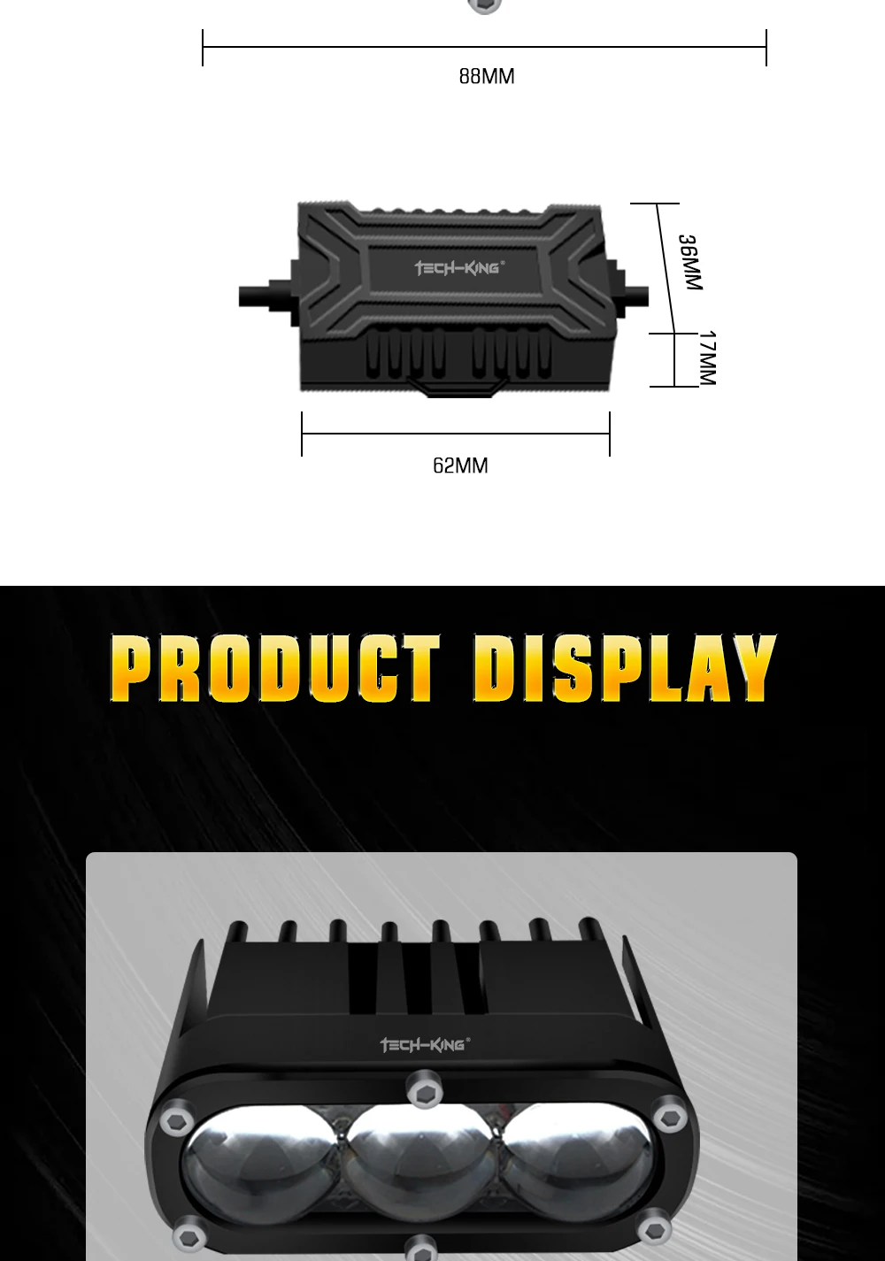 3 color DRL Spotlights 120W 9-80V Motorcycle Modified Bike Lighting Accessories Auxiliary Led Product Light Car grille lights