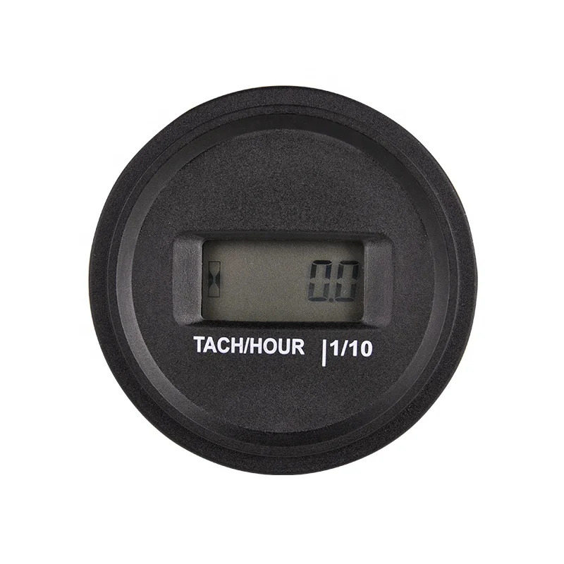 Digital Tach Hour Meter Tachometer RPM Counter for Lawn Mower Generator Dirtbike 