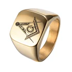 Ring Rings 2021 Hot Custom Graduation Gift Ring Mason Signet Rings For College