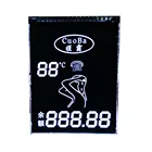 Pin Panel 7 Segment 4 Digit Custom Screen Lcd Display For Temperature Gun Monochrome 20 Pin Panel