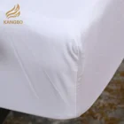 Fitted Sheet White Cotton Fitted Sheet Home Hotel White 100% Cotton Fitted Bed Sheet With Elastic