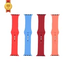 Apple Official Solid Color Silicone Buckle Wrist Strap 38mm 42mm For Apple Watch 1 2 3 4 5 6 40mm 44mm Watch Band