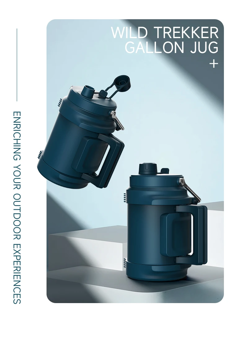 Woodsun Custom Manufacturer Vacuum Stainless Steel 1 Gallon Water Bottle Container details