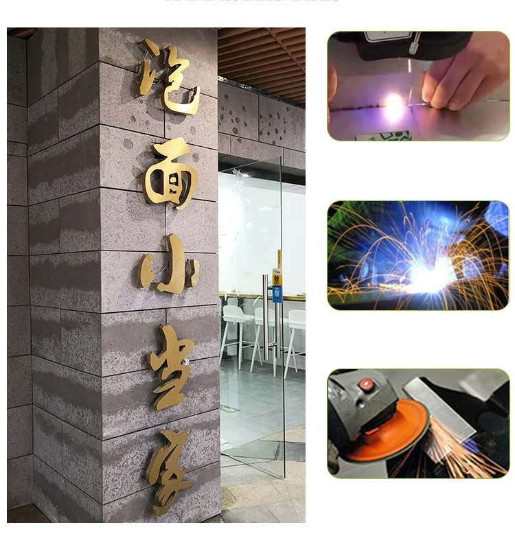 product backlit sign letters gold metal decorative metal wall words 3d screw installation and wall mounting customizable-7