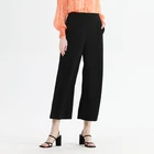Trousers Sweat Pants Set Women Casual Spring High Waist Long Black Loose Ladies Wide Leg Set Trousers Pants