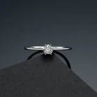 White Rings Fashion 18K Rose Gold White Gold Diamond Rings Women Diamond Rings Wedding Engagement Rings