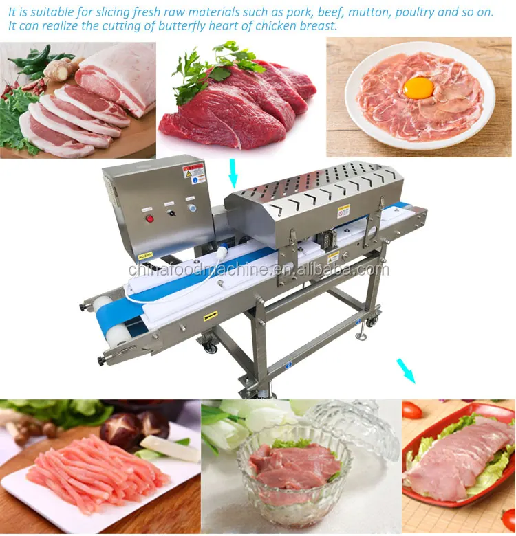 Meat Strip Cutter Fresh Beef Jerky Slicer Flake Pork Meat Cutting Slicing Machine Chicken Breast Slice Making Machine details