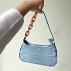 wholesale ladies handbags baguette bag acrylic chain shoulder bags for girls womens