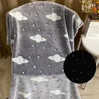 Fluffy Fluffy Plush Fleece Glow In The Dark Throw Blanket For Everyday Use And Every Occasion
