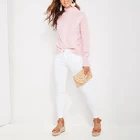 Cashmere Sweater Cashmere Custom Design Women Jumpers Long Sleeve Mock Neck Knit Cable Cashmere Sweater