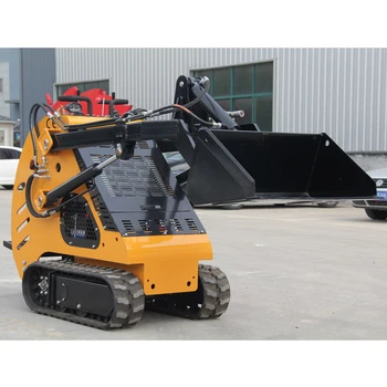 forestry machinery tracked mini skid steer loader with stump grinder