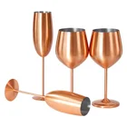 Wine KLP Reusable Champagne Red Wine Glasses Stainless Steel Christmas Wine Glasses Set