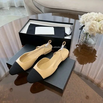 Calf Leather Top Quality Cap Toe Beige Camellia Pumps Luxury Design Platform Block Heel Sandals Girls Sexy SlingBack Pump Shoes