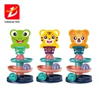 Children Educational Colorful Rotating Tower Plastic Rolling Ball Toy
