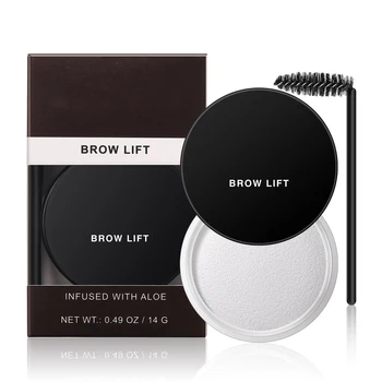 Popular transparent eyebrow gel styling wax long lasting waterproof shaping eyebrow gel sculpting pomade eyebrow gel with brush