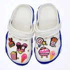 Charm Flower Hamburger Clog Shoe Decoration Accessories Ice Cream Clog PVC Shoe Charm Shoe Flower