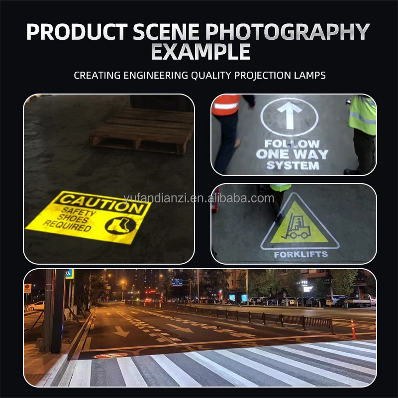 Yufan crosswalk marking gobo projector industrial pedestrian walkway warning traffic ligh