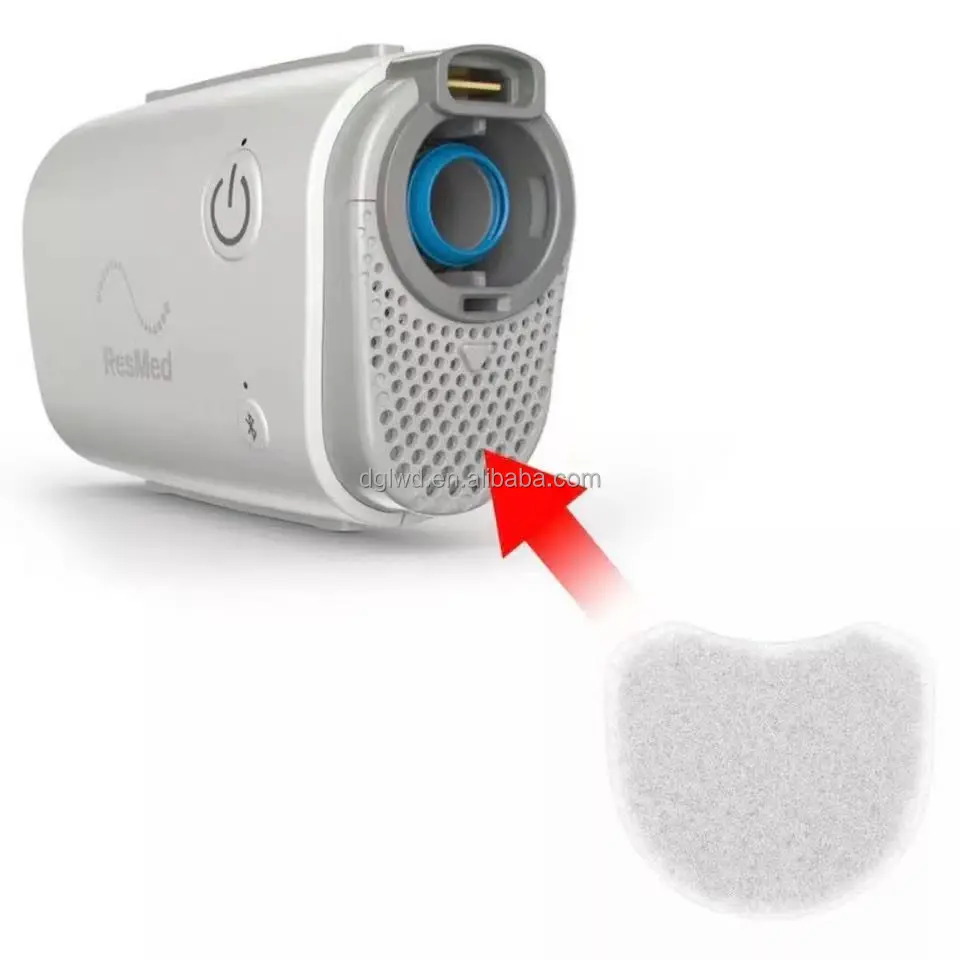Ultra Fine Hypoallergenic Resmed Air Mini Filters with 99.995% Efficiency and 5micron Porosity for CPAP Machines