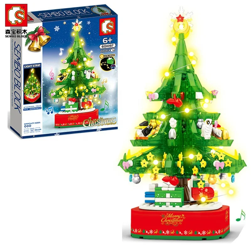 Sembo 601097 Christmas Tree Music Box 