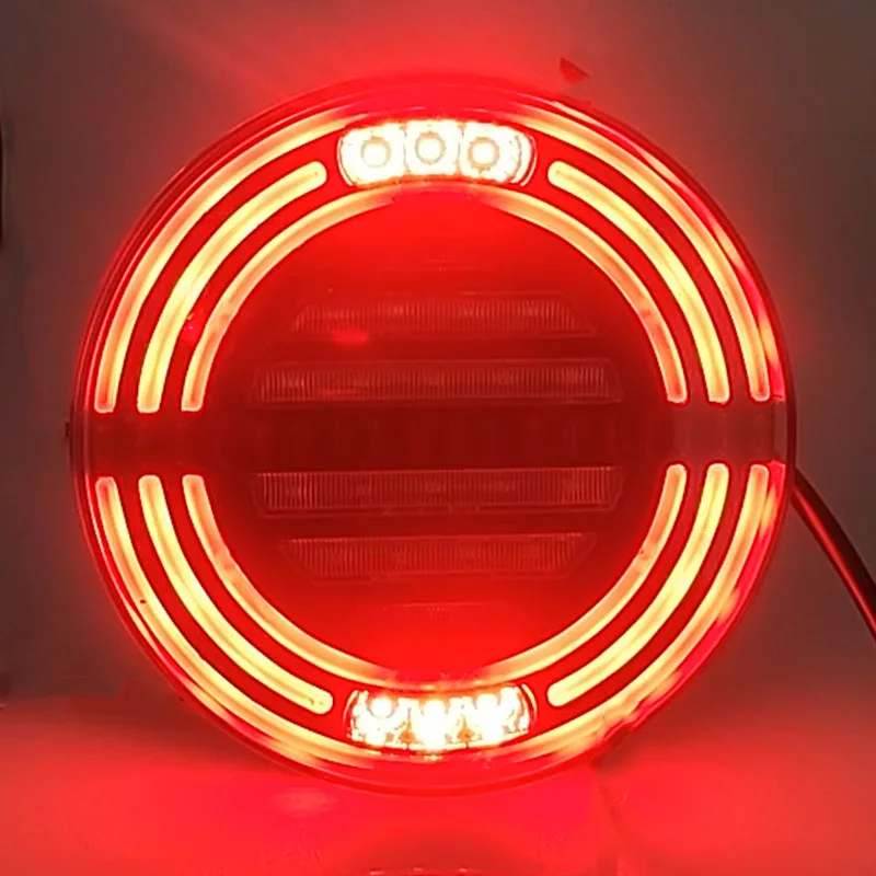 4INCH Warning Lamp Trailer Light Truck LED Stop Brake Turn Signal Reverse Lamp Rear Tail Light for Truck Trailer Lorry caravan 4