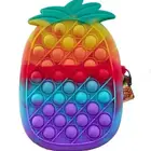 Childen Bubble Toy Game Bags Free Time Finger Toy Coin Bag Girls Pineapple Outdoor Popsit Bag