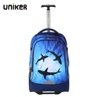 Bag Kids UNIKER Fabric Trolley Bag Girls School Trolley Bag Children Kids Trolley Bag