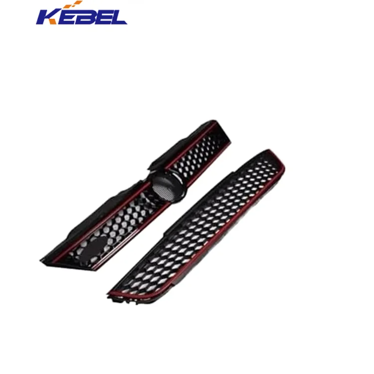 KEBEL New ABS Plastic Black Painted Honeycomb-Style Front Bumper Upper Lower Grille for VW Jetta 2011-2011 Mk6 manufacture