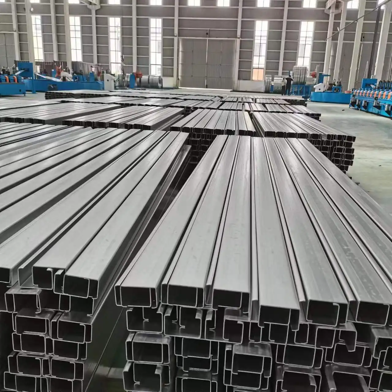 Galvanized Unistrut C Channel Steel Purlin For Solar Mounting System