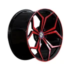Wheels Rims WR221 Customized 18*10/11 Spray Transparent Red Edge Wheels 18 Inch Rims For BMW
