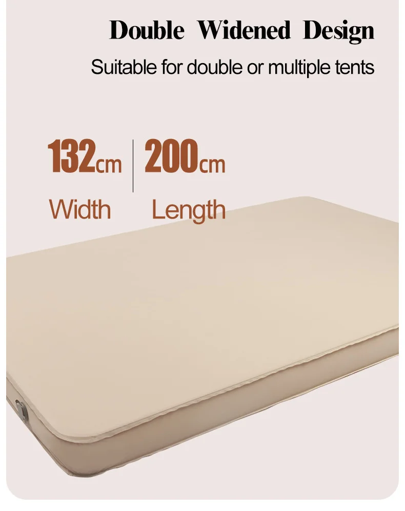 Portable Double Inflatable Mat Camping Sleeping Pad Thermal Sponge_13