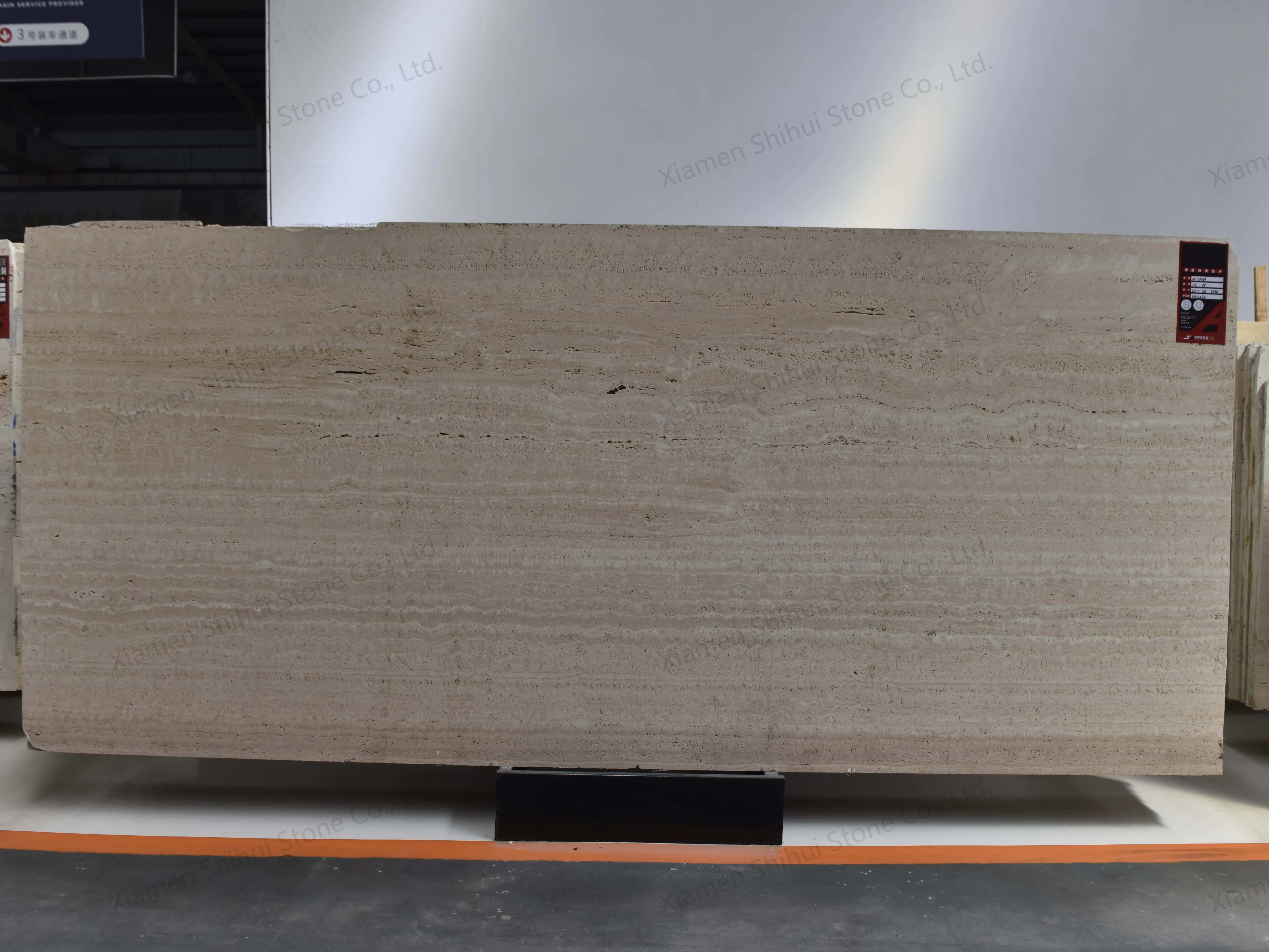 product paiastone modern design beige roman travertine stone slab natural polished marble tile for hotel interior honed wall cladding-0