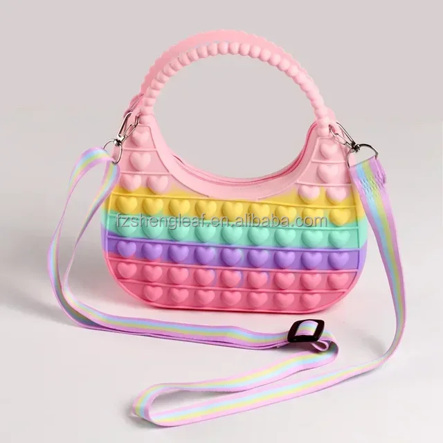 product customized mini silicone kids shoulder bags japan style cartoon cute girls pouch purse waterproof feature for children-5