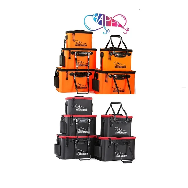 Fishing Water Bucket Portable Fishing Bag EVA Collapsible Live Fish Box Water Container Folding Fishing Water Tank For Traveling